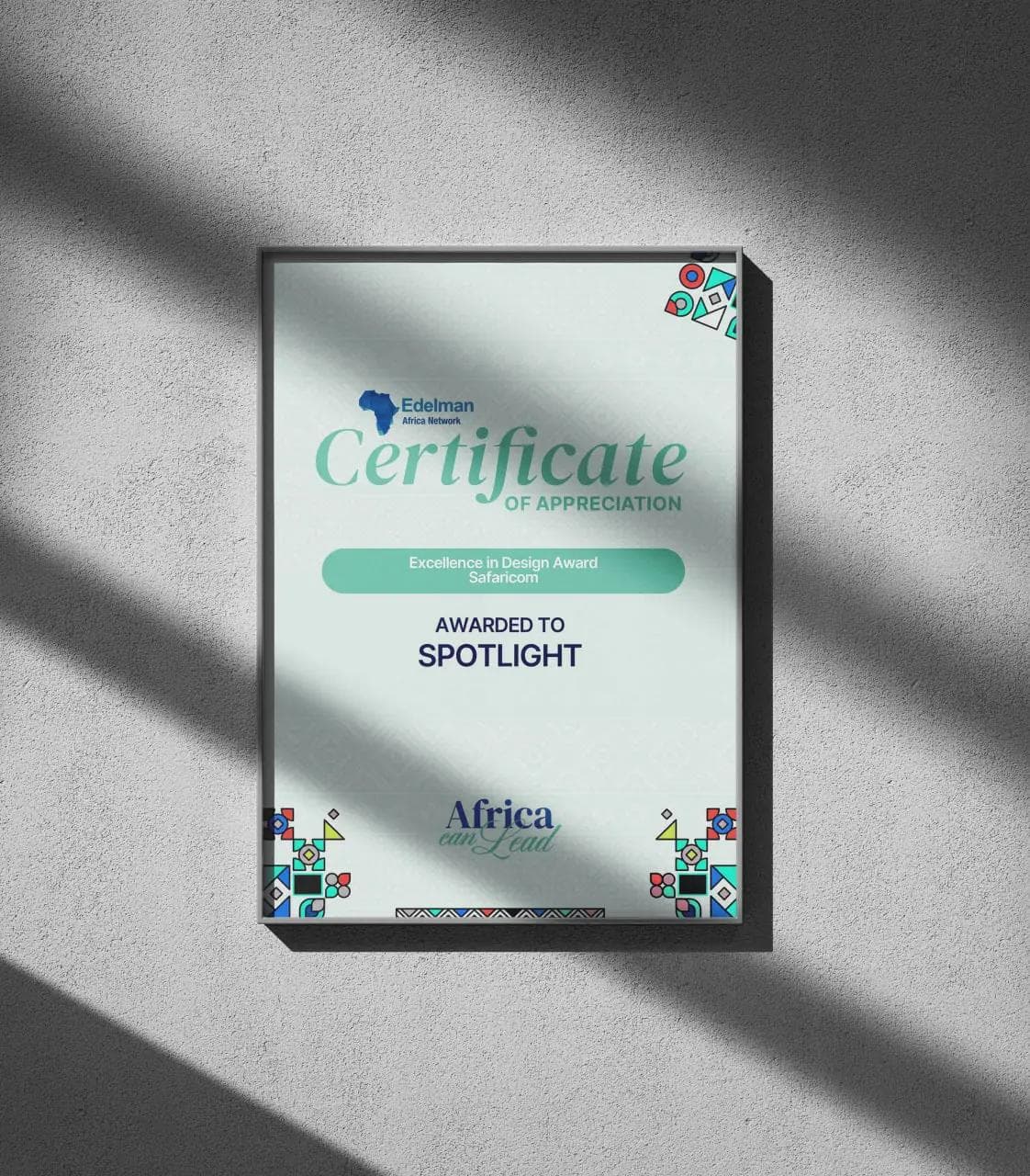 Edelman African Network - Excellence In Design Award, Safaricom